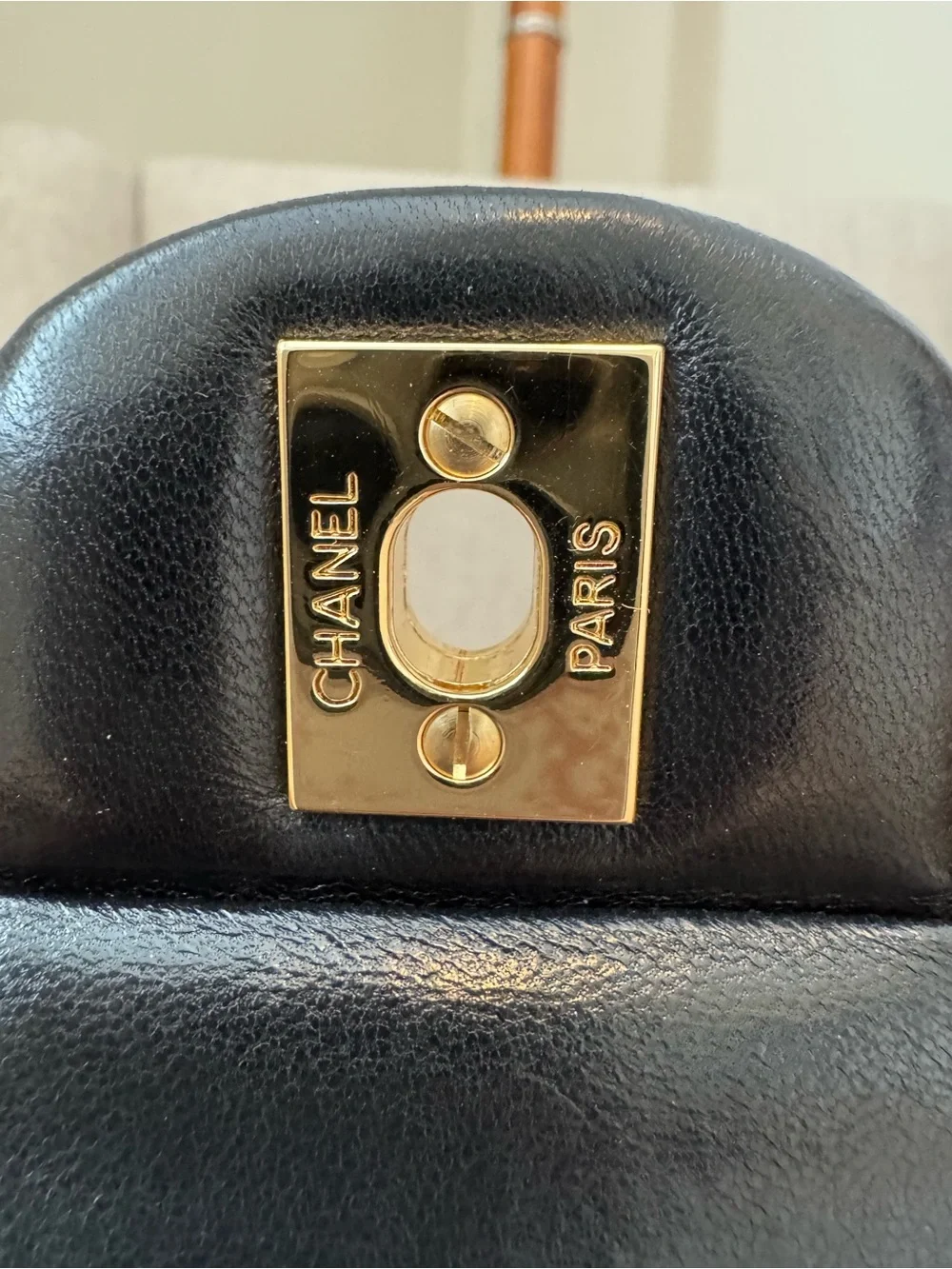 Chanel Medium Black Lambskin Classic Double Flap Bag